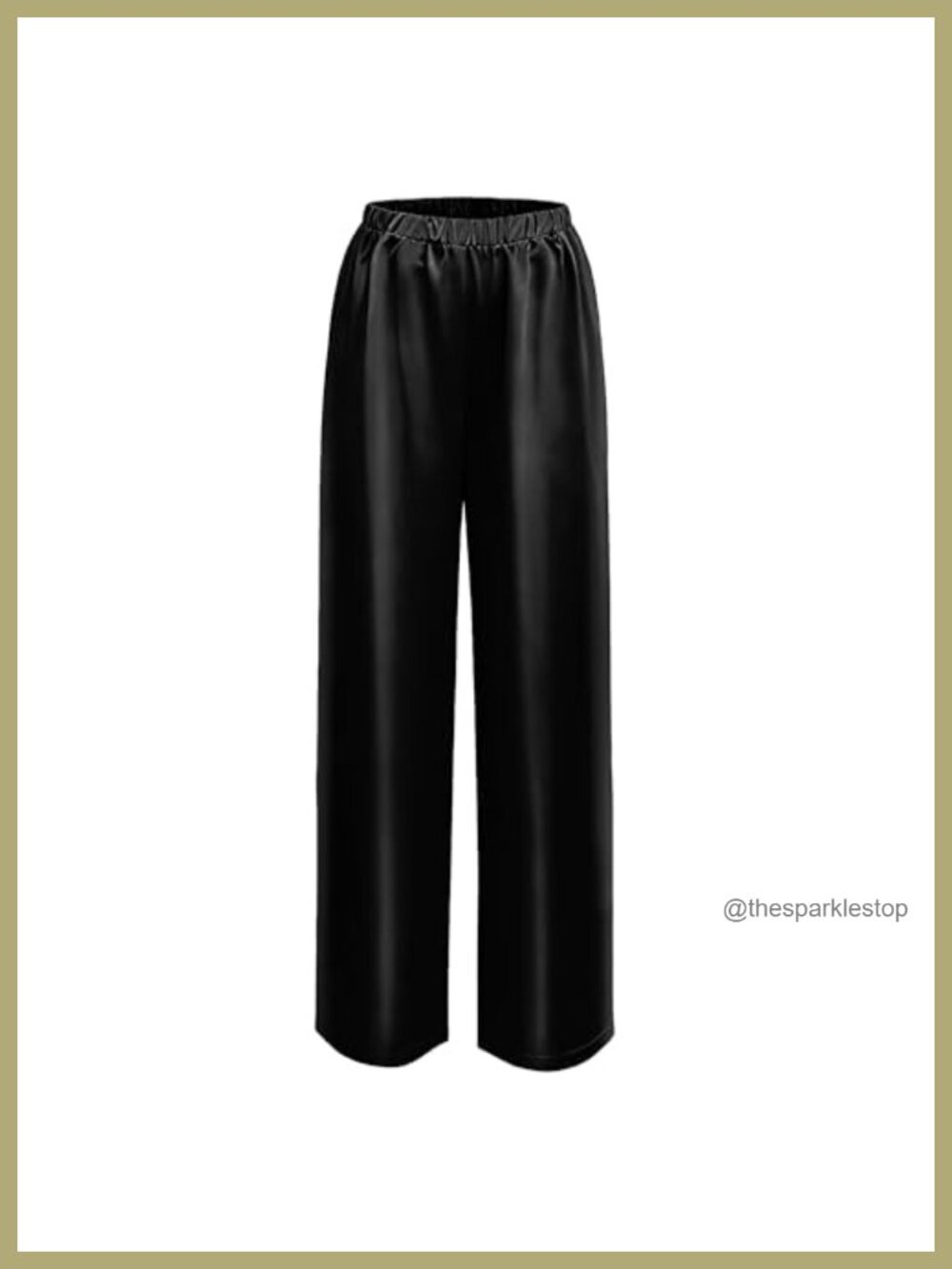 Silk Pants for Women High Waisted Wide Leg Casual Satin Palazzo Trousers
